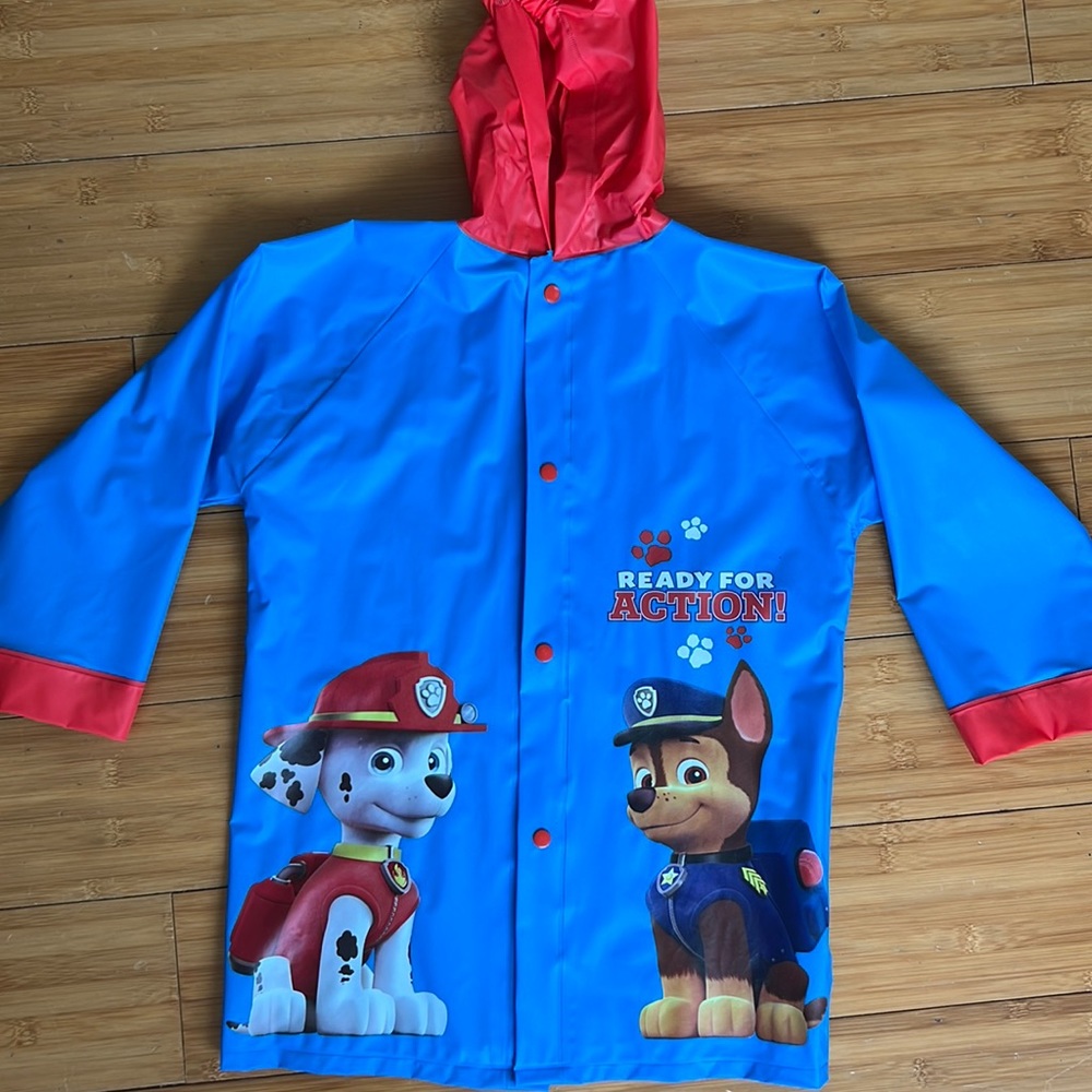 Nickelodeon Paw Patrol Rain Coat Size Medium